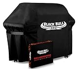 Black Bull BBQ - Universelle Grillabdeckung [122cm x 61cm x 147cm] - Innovative Grill Abdeckhaube - Grillabdeckung wetterfest und wasserdicht [100%]